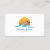 旅行会社の観光事業の添乗員の名刺 名刺 (裏面)