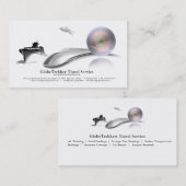 旅行会社のFrieghtのサービス業カード 名刺 (正面/裏面)