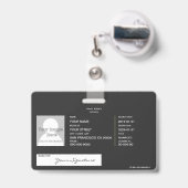 旅行会社 バッジ (裏面（伸縮クリップ）)