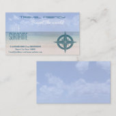 旅行会社、休暇のレンタル..... 名刺 (正面/裏面)