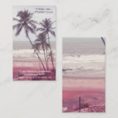 旅行会社、休暇のレンタル..... 名刺 (正面/裏面)