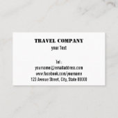 旅行会社 名刺 (裏面)