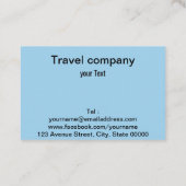旅行会社 名刺 (裏面)