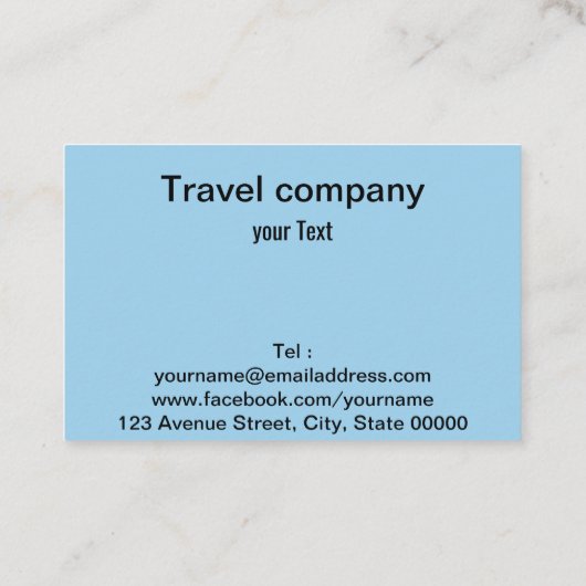 旅行会社 名刺 (裏面)