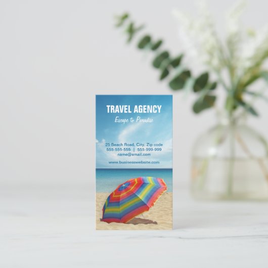 旅行会社/添乗員の名刺 名刺 (スタンド正面)