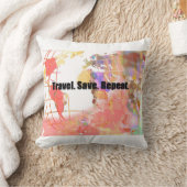 旅行保存の繰り返しの枕 クッション (ブランケット)