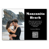 旅行先の写真の共有QRコード テーブルナンバー (正面)