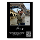 旅行先の写真の共有QRコード テーブルナンバー (正面)