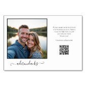 旅行先の写真の共有QRコード テーブルナンバー (裏面)