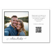 旅行先の写真の共有QRコード テーブルナンバー (正面)