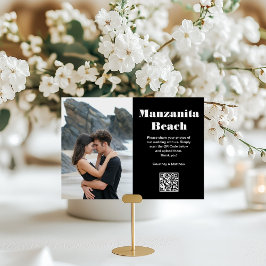 旅行先の写真の共有QRコード テーブルナンバー