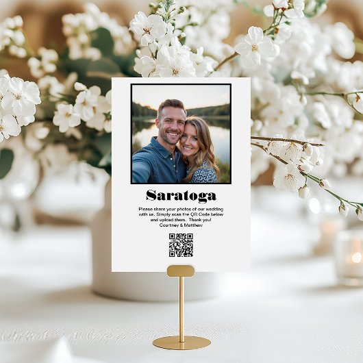 旅行先の写真の共有QRコード テーブルナンバー