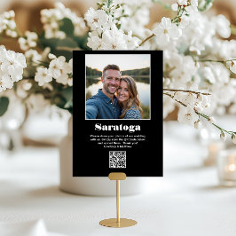 旅行先の写真の共有QRコード テーブルナンバー