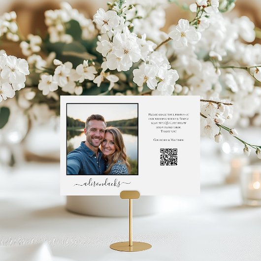 旅行先の写真の共有QRコード テーブルナンバー