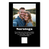 旅行先の写真の共有QRコード テーブルナンバー (裏面)