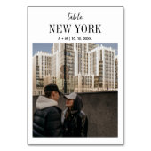 旅行先の写真結婚のテーブル番号 テーブルナンバー (裏面)