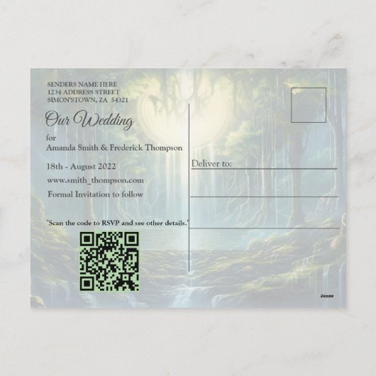 旅行先の我が国の風景 シーズンポストカード (裏面)