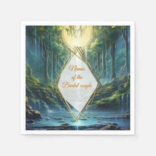 旅行先の我が国の風景 スタンダードカクテルナプキン (正面)