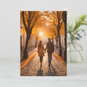 旅行先の結婚式の日付を保存 招待状 (スタンド正面)