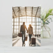 旅行先の結婚式の日付を保存 招待状 (スタンド正面)