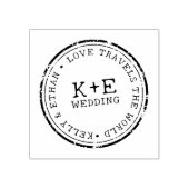 旅行先ウェディング ラバースタンプ (インプリント)