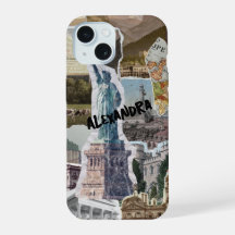 旅行先コラージュPhoneケース