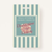 旅行先バッジkid ID子アクセサリ バッジ (正面)