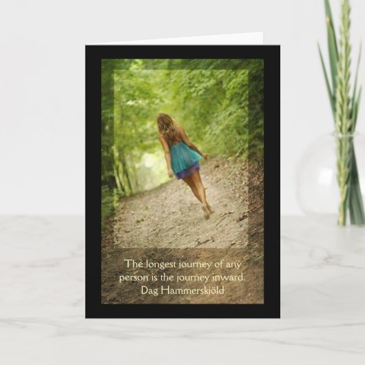 "旅行内部の"の挨拶状 カード (正面)