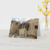 旅行写真の挨拶状 カード (黄色い花)