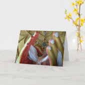 旅行写真の挨拶状 カード (黄色い花)