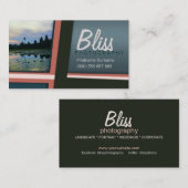 旅行写真スタイリッシュ写真テンプレート 名刺 (正面/裏面)