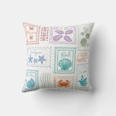 旅行切手 クッション (裏面)