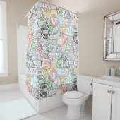 旅行切手 シャワーカーテン (インサイチュ)