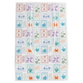 旅行切手 ミディアムペーパーバッグ (裏面)