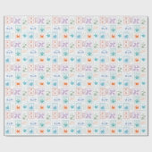 旅行切手 ラッピングペーパー (フラット)