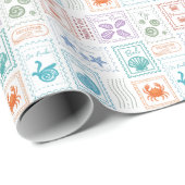 旅行切手 ラッピングペーパー (ロールコーナー)