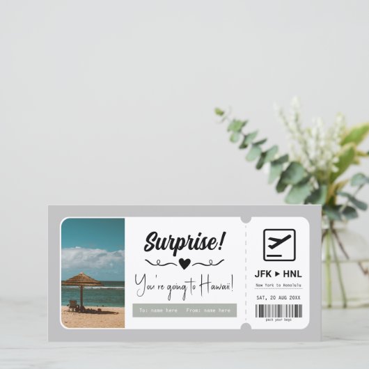 旅行券ギフト証明書驚きの休暇 (スタンド正面)