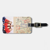 旅行券付きフォトラゲージタグ ラゲッジタグ (正面横)