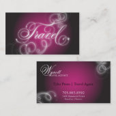 旅行名刺のエレガントな華麗さの白熱 名刺 (正面/裏面)