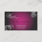 旅行名刺のエレガントな華麗さの白熱 名刺 (裏面)