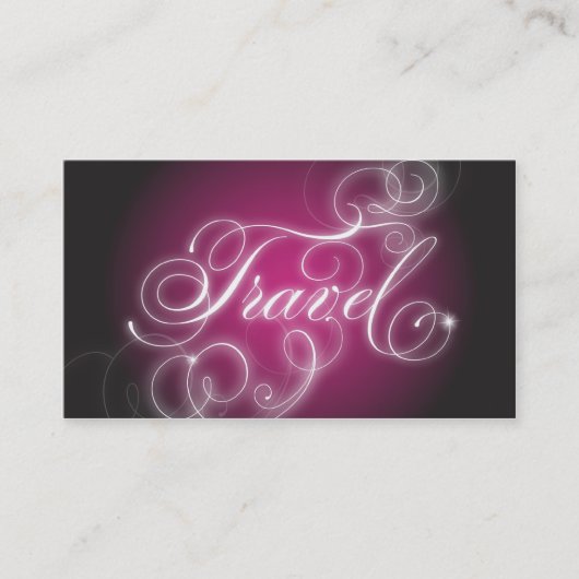 旅行名刺のエレガントな華麗さの白熱 名刺 (正面)