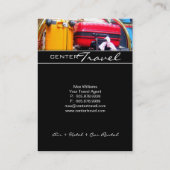 旅行名刺-カラフルなスーツケース 名刺 (裏面)