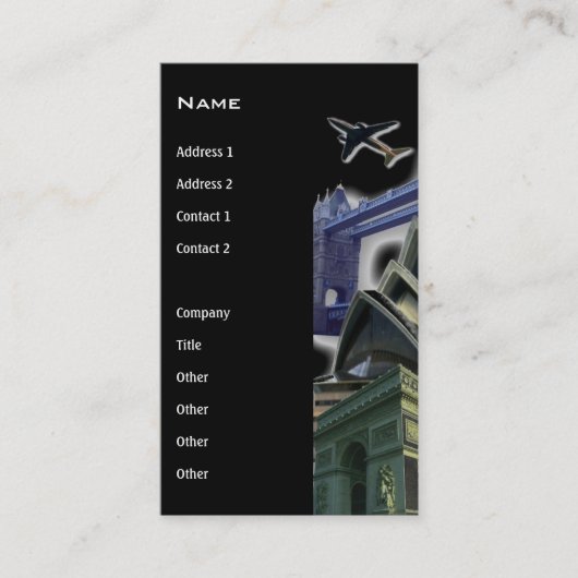 旅行名刺 名刺 (正面)