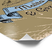 旅行図解入りの、写真付きの地図マルタ ポスター (コーナー)