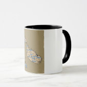 旅行図解入りの、写真付きの地図マルタ マグカップ (正面右)