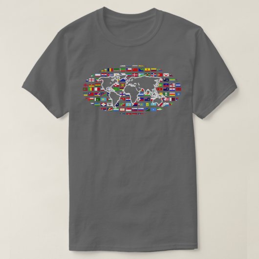旅行国際的ワールドトラベラーワールドフララ Tシャツ (デザイン正面)