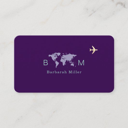 旅行国際的代理店パープル 名刺 (正面)