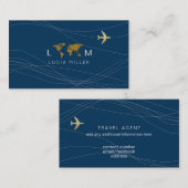 旅行国際的代理業者用名刺 名刺 (正面/裏面)