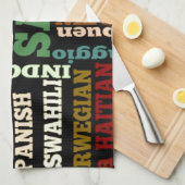 旅行国際的恵み キッチンタオル (四つ折り)