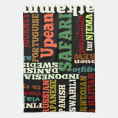 旅行国際的恵み キッチンタオル (縦)